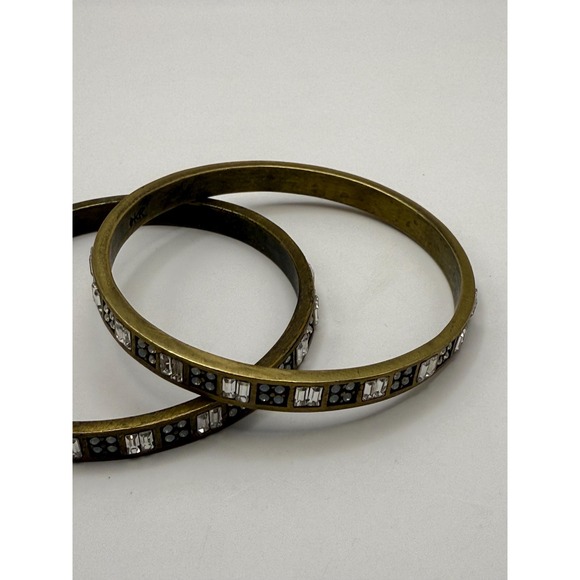 Set of 2 Silpada K&R Modern Maven Brass Bracelets – Designer Statement Jewelry - Picture 11 of 11